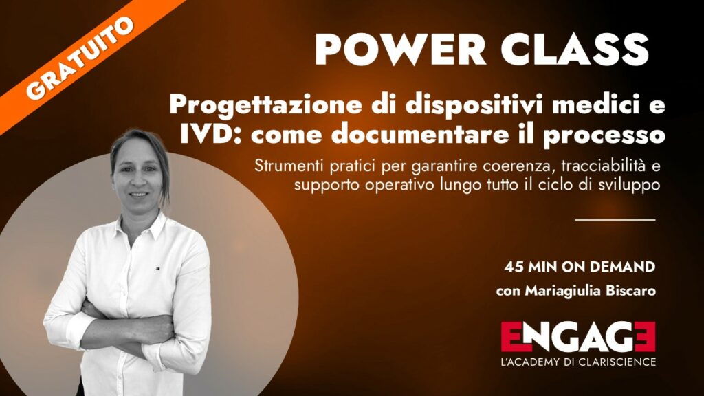 Clariscience: progettazione di dispositivi medici e IVD, come documentare il processo secondo ISO 13485