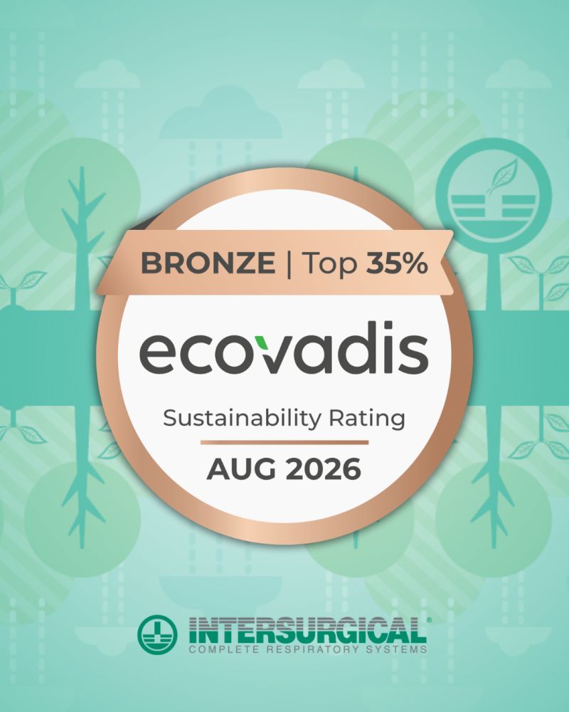 Intersurgical riceve la Medaglia di Bronzo EcoVadis per la sostenibilità