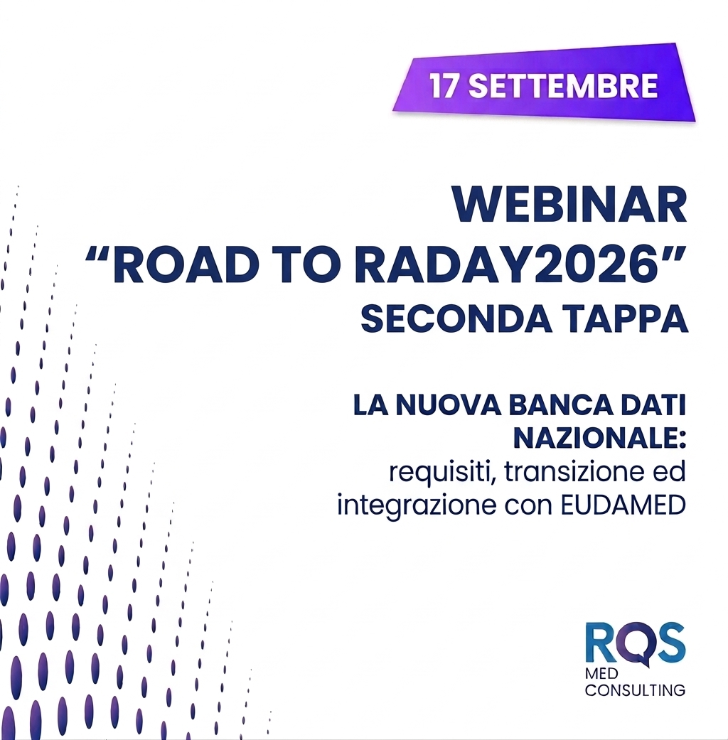 RQS Med Consulting: Banca Dati Nazionale 2.0 ed EUDAMED, le novità dal Road to RADAY2026