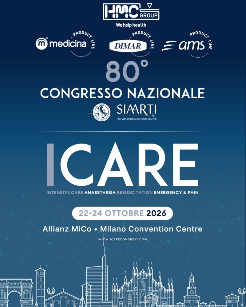 Dimar, Medicina e AMS a ICARE 2026: competenze integrate per la terapia intensiva