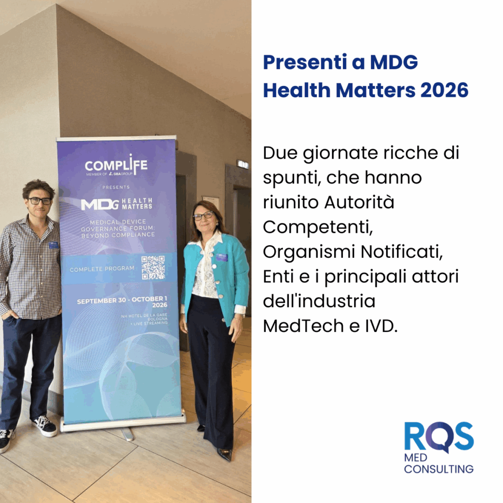 RQS al MDG Health Matters 2026: confronto e prospettive per il settore MedTech e IVD