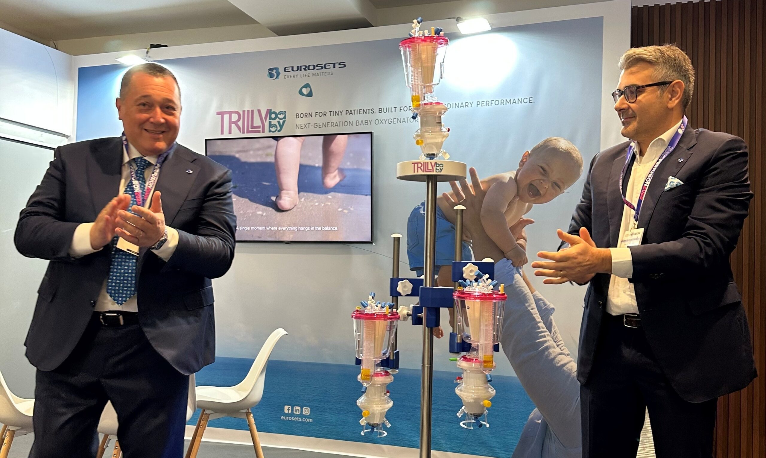 Eurosets presenta Trilly Baby, il nuovo ossigenatore per la circolazione extracorporea nei pazienti più piccoli, a Europerfusion 2026